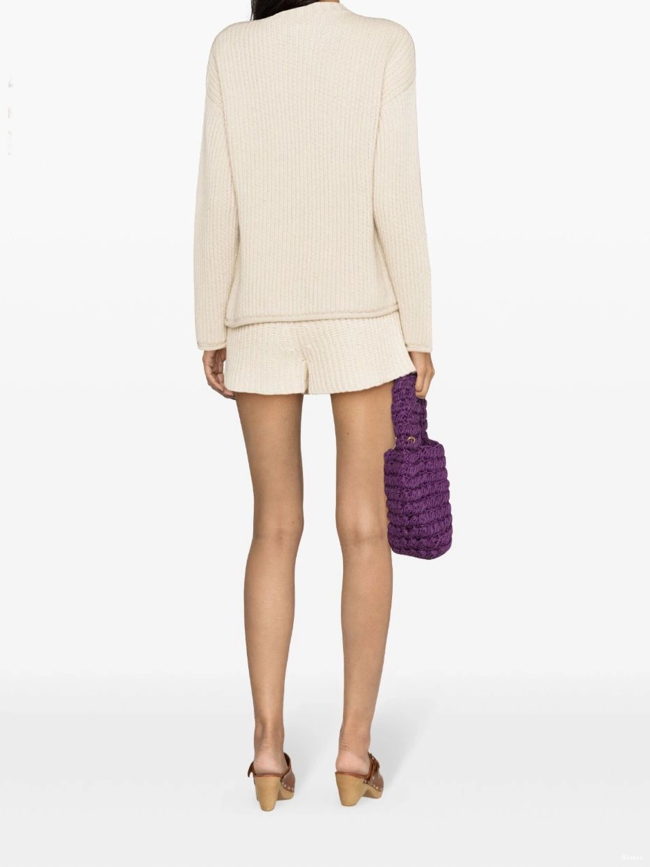 Affordable Lush Alanui Nature knitted shorts Women 0716